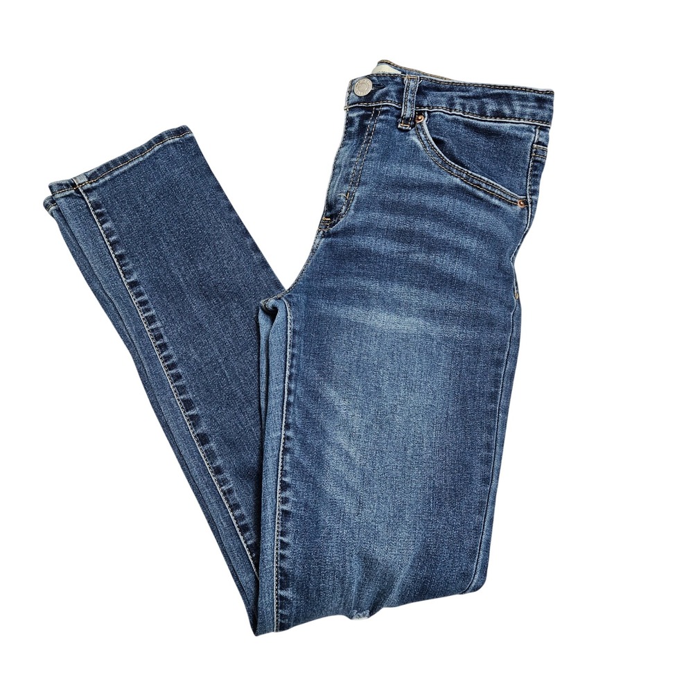 Signature by Levi Strauss‎ Super Skinny Jeans Distressed Blue Kids Sz16 reg flaw